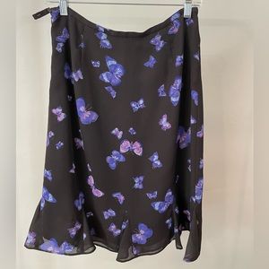 Vintage Butterfly Skirt | Casual Corner | Size 6